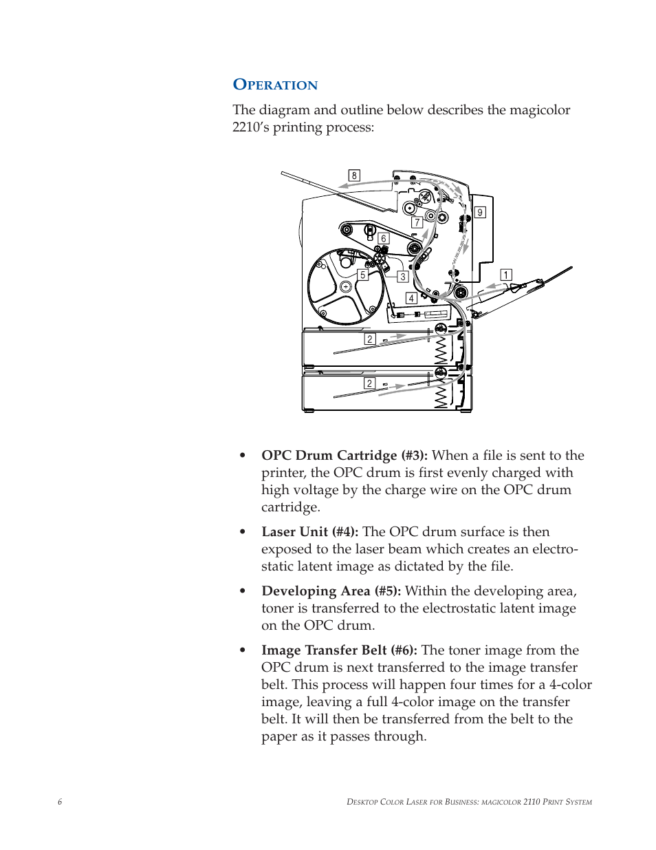 Operation | Minolta magicolor 2210 User Manual | Page 10 / 78