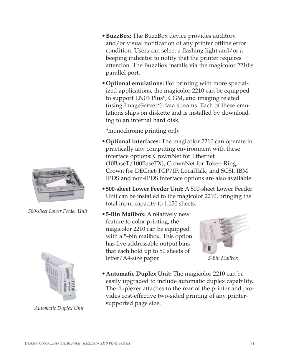 Minolta magicolor 2210 User Manual | Page 75 / 78