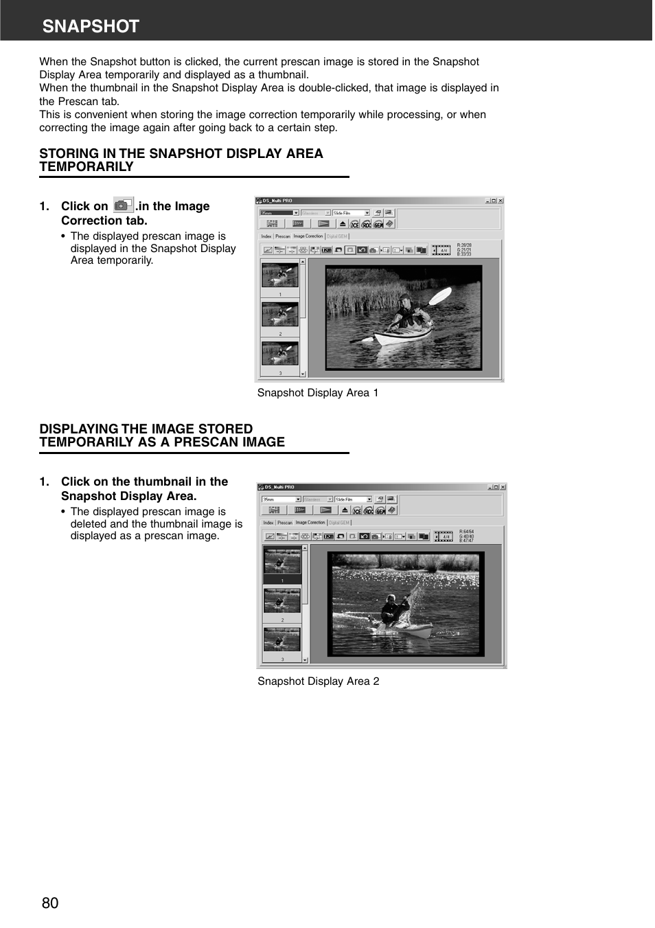 Snapshot | Minolta DiMAGE Scan Multi PRO AF-5000 User Manual | Page 80 / 129