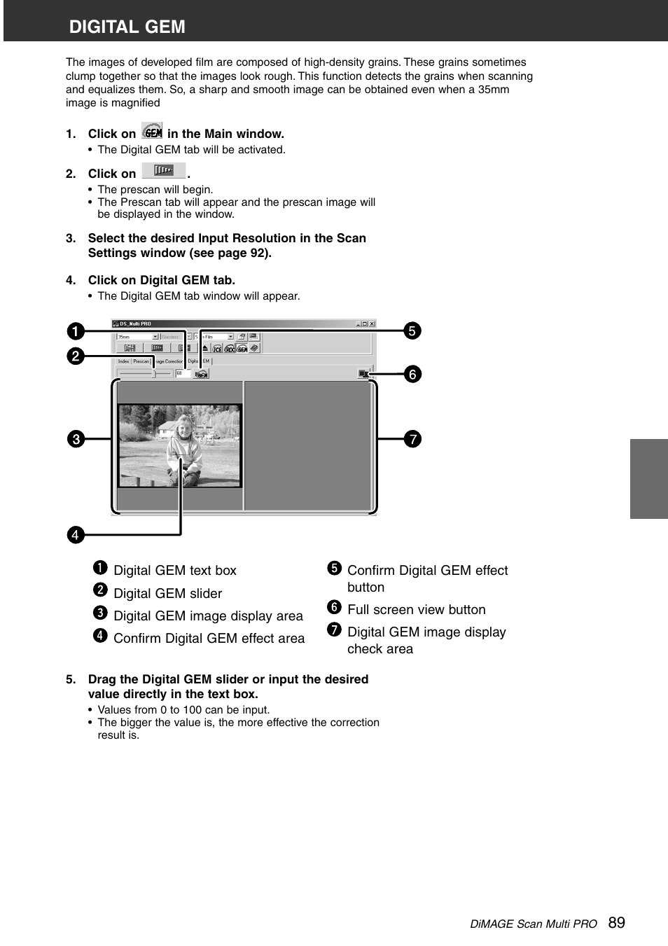 Digital gem | Minolta DiMAGE Scan Multi PRO AF-5000 User Manual | Page 89 / 129