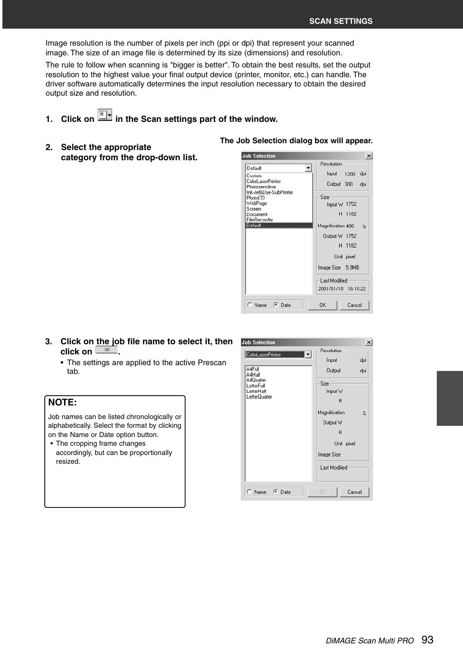 Minolta DiMAGE Scan Multi PRO AF-5000 User Manual | Page 93 / 129