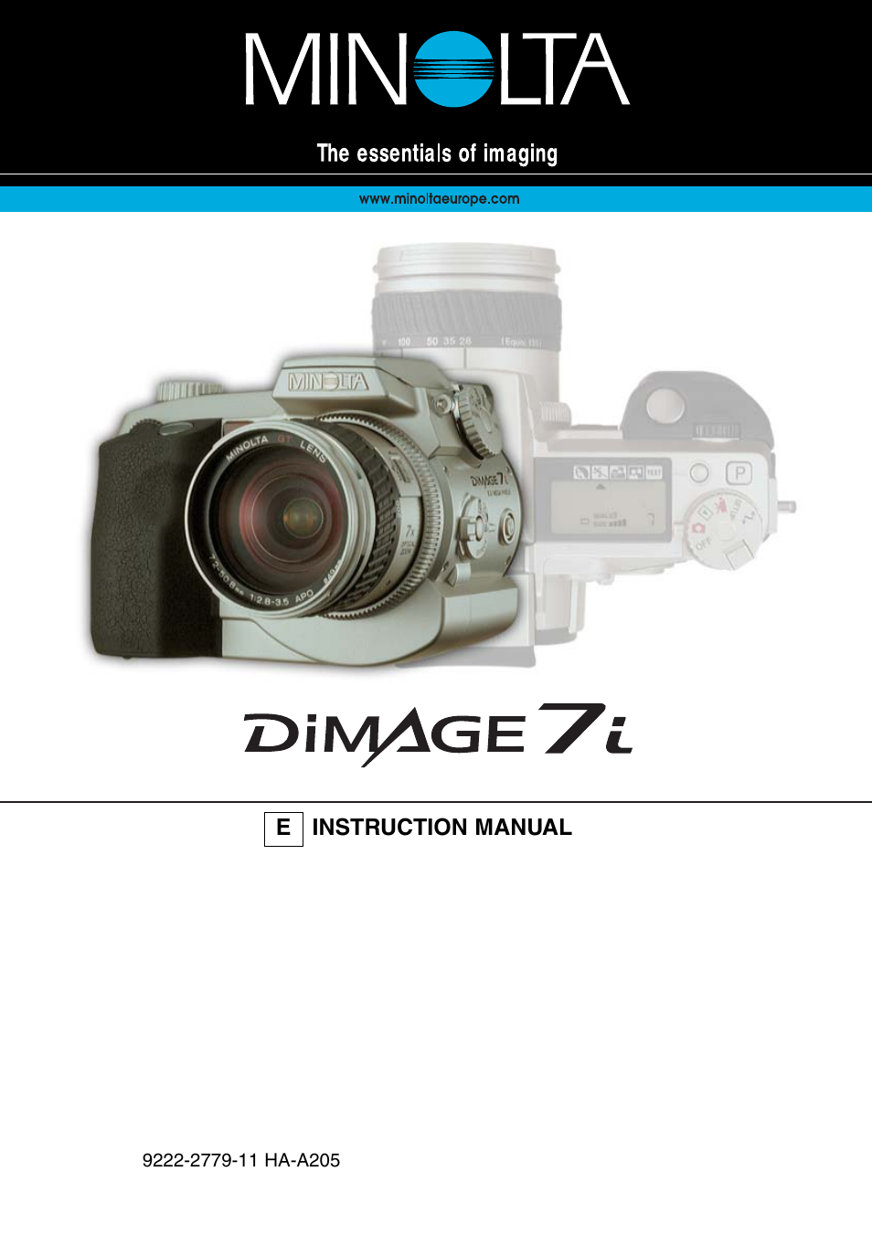 Minolta Dimage 7i User Manual | 164 pages