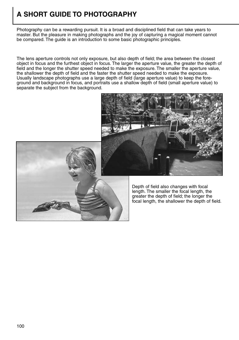 A short guide to photography | Minolta Dimage 7i User Manual | Page 100 / 164