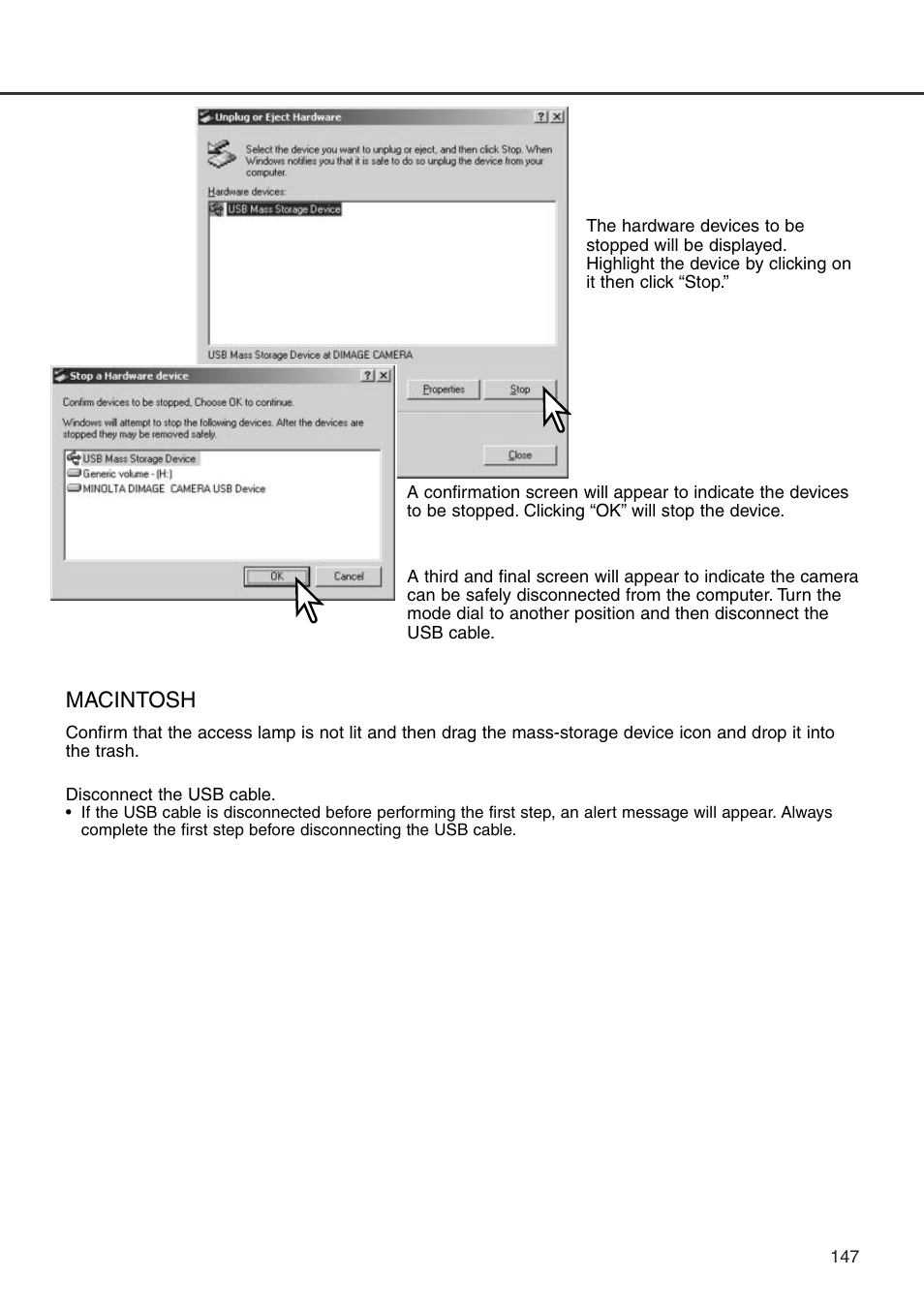 Macintosh | Minolta Dimage 7i User Manual | Page 147 / 164