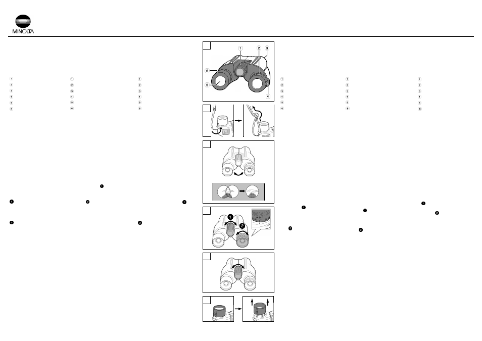 Minolta BINOCULARS ACTIVA 9222-8588-16 H-A804 User Manual | 2 pages