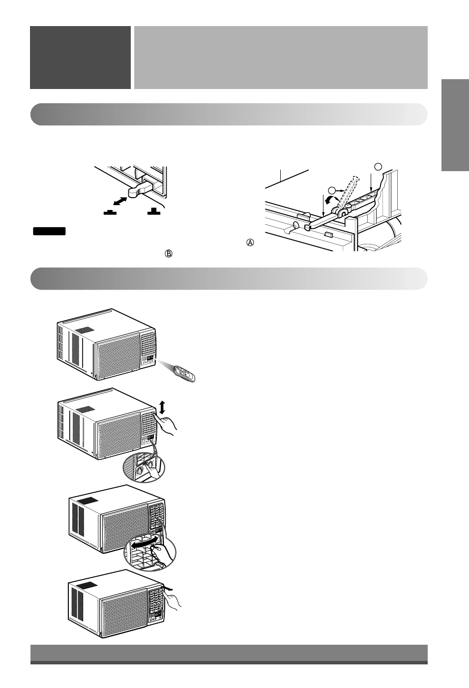 Adjusting the air flow direction, English, Ventilation air direction | Operating instructions | Minolta W091CA TSG0 User Manual | Page 11 / 19