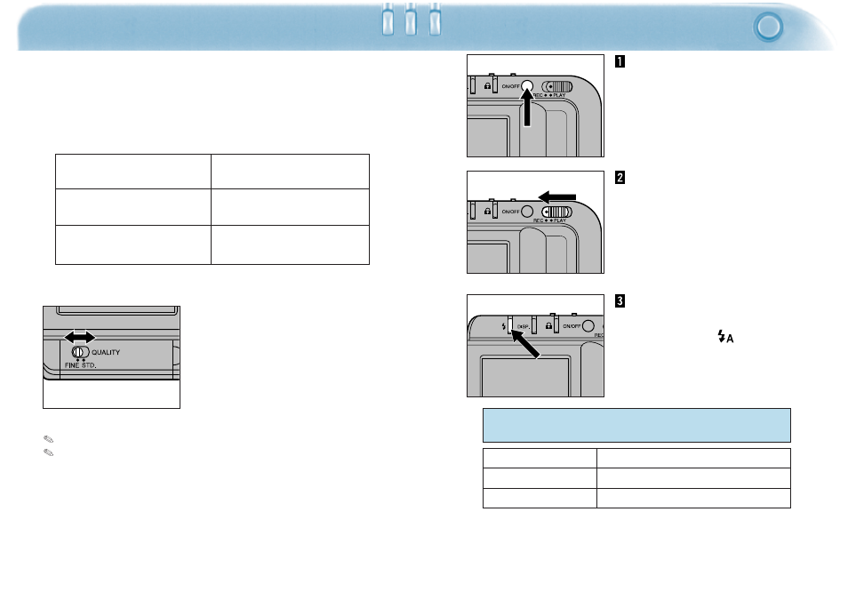 Selecting image quality, Basic recording | Minolta Dimage V User Manual | Page 17 / 40