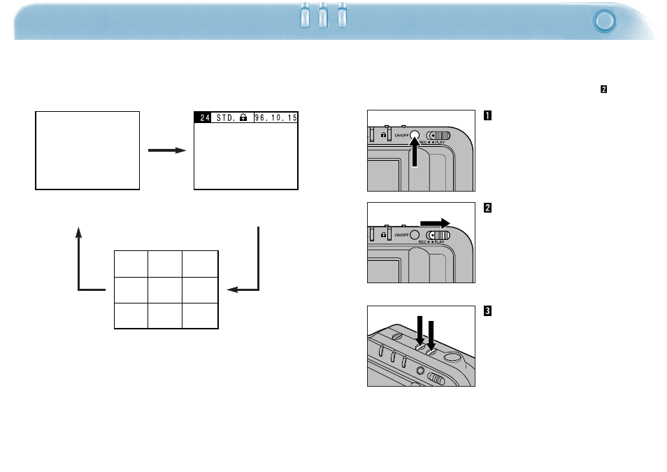 Playback of recorded images, Playback, Single frame display | Playback single frame display | Minolta Dimage V User Manual | Page 26 / 40