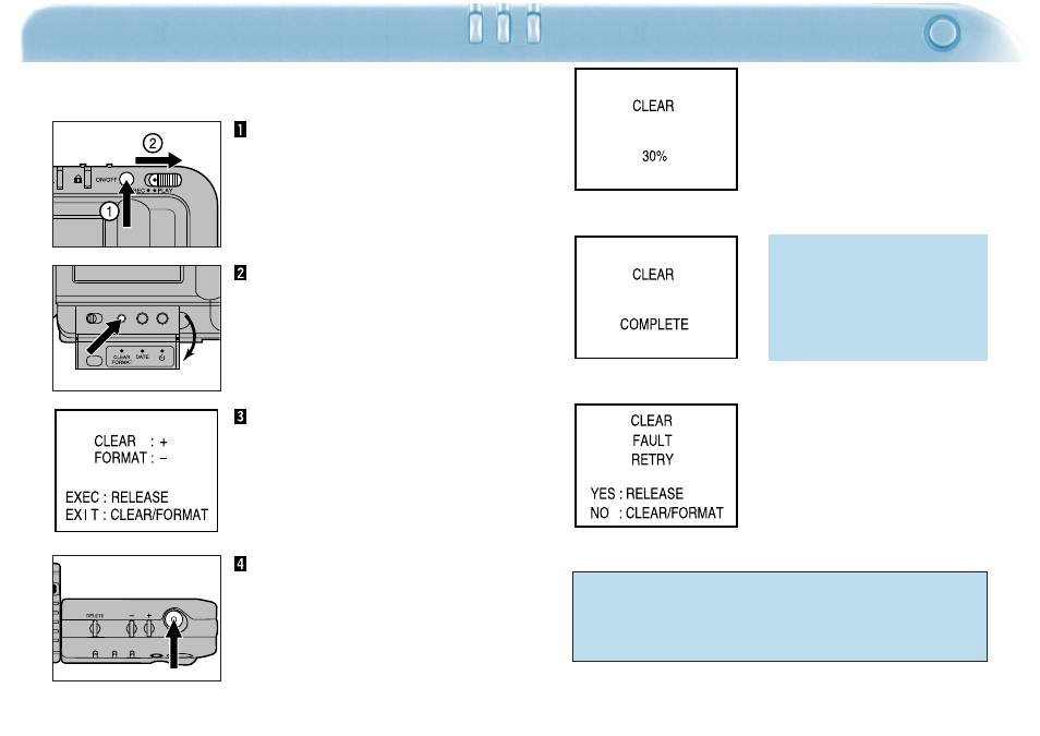 Clearing unprotected images | Minolta Dimage V User Manual | Page 32 / 40