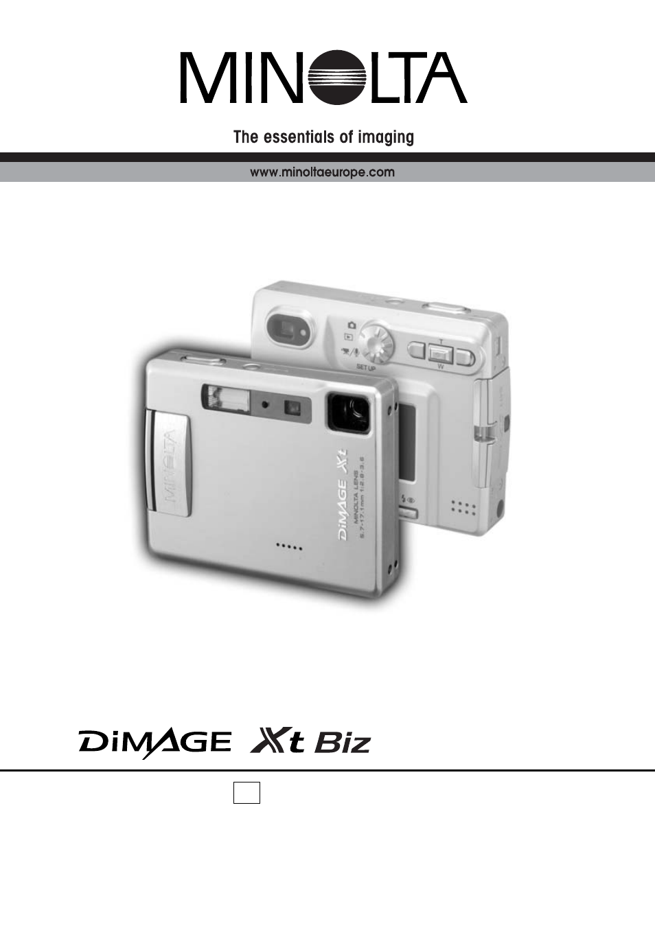Minolta DIMAGE XT ME-0308 User Manual | 28 pages