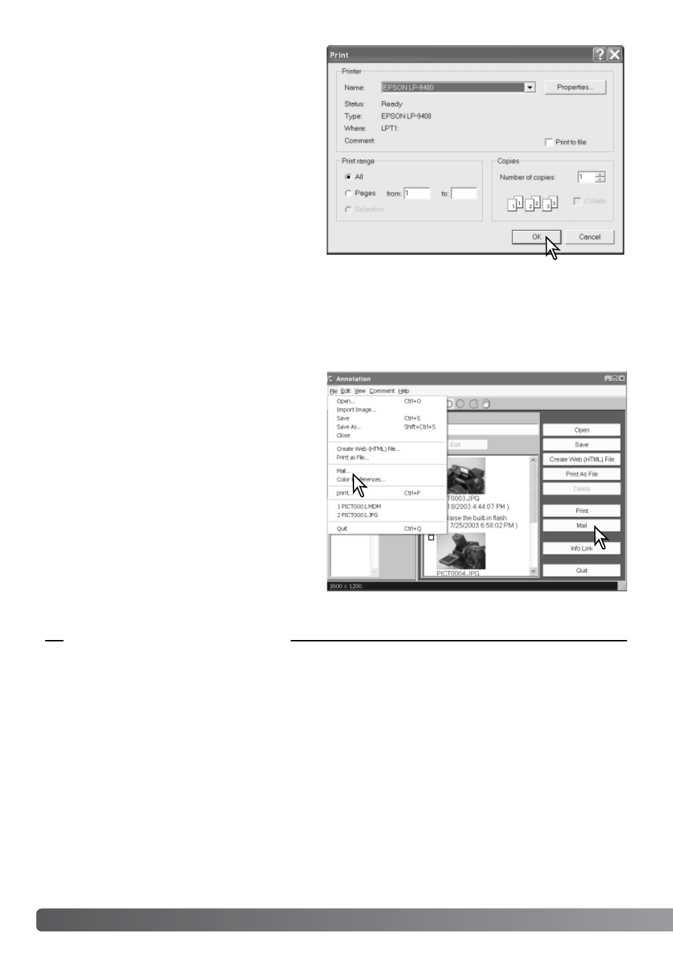 Sending .mdm files by e-mail | Minolta DIMAGE XT ME-0308 User Manual | Page 20 / 28