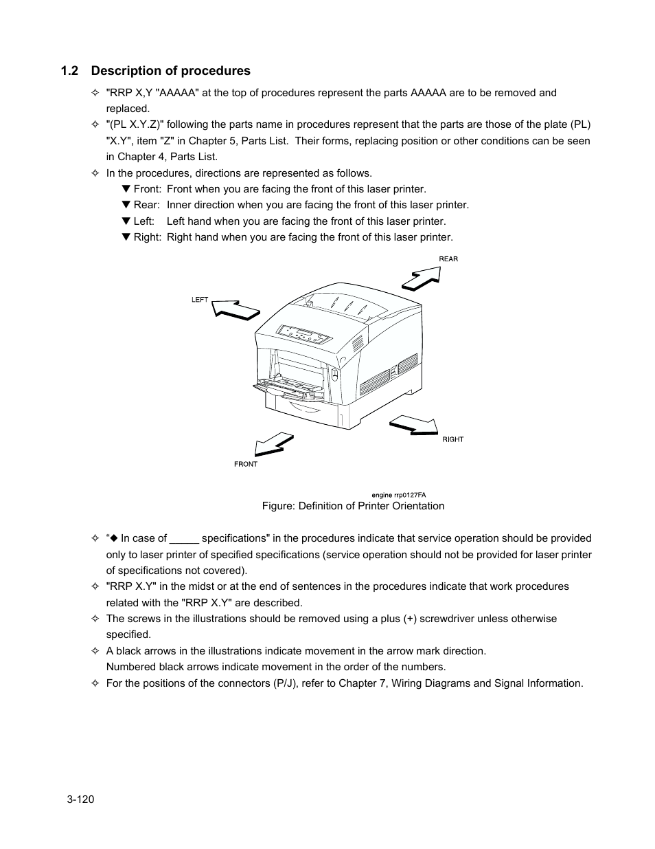 2 description of procedures, 2 description of procedures -122 | Minolta Magicolor 3100 Series User Manual | Page 122 / 424