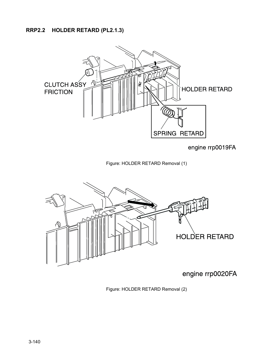 Rrp2.2 holder retard (pl2.1.3), Rrp2.2 holder retard (pl2.1.3) -142 | Minolta Magicolor 3100 Series User Manual | Page 142 / 424