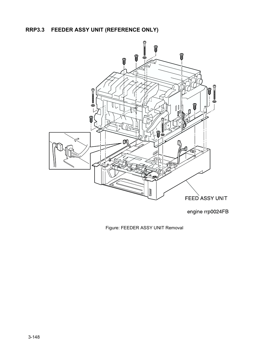 Rrp3.3 feeder assy unit (reference only), Rrp3.3 feeder assy unit (reference only) -150 | Minolta Magicolor 3100 Series User Manual | Page 150 / 424