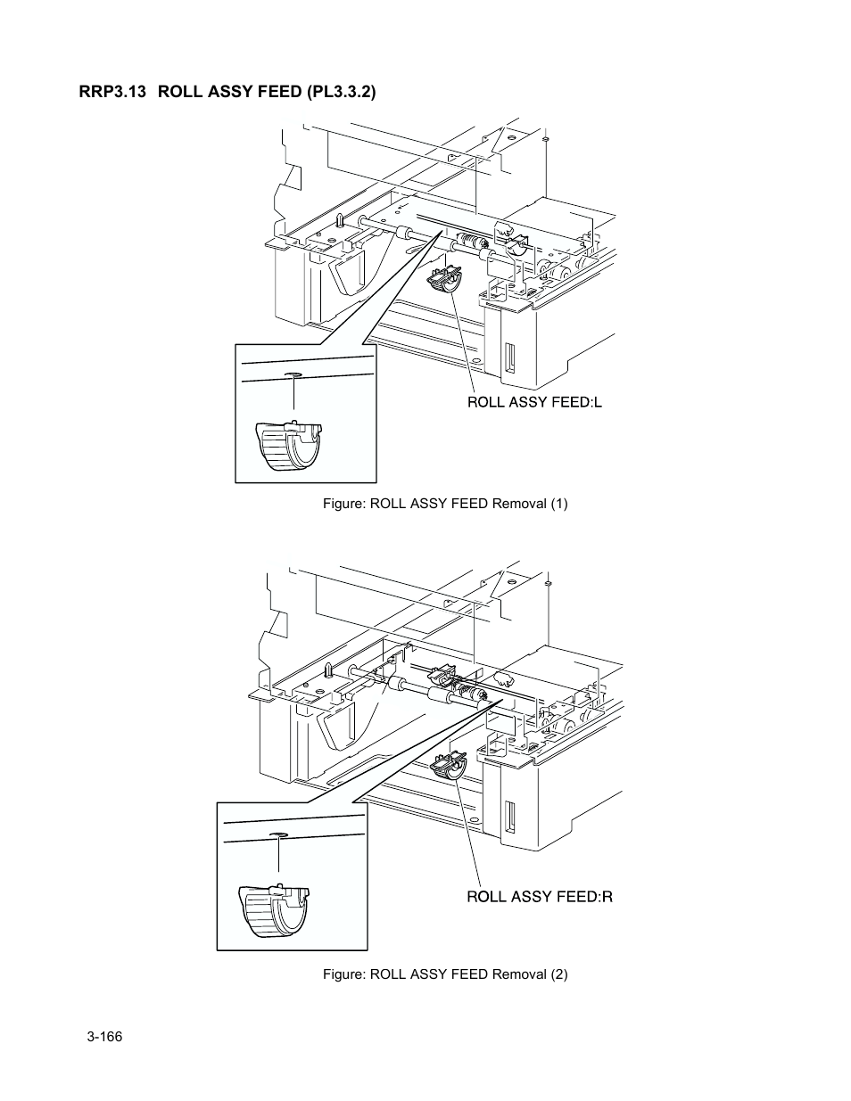 Rrp3.13 roll assy feed (pl3.3.2), Rrp3.13 roll assy feed (pl3.3.2) -168 | Minolta Magicolor 3100 Series User Manual | Page 168 / 424