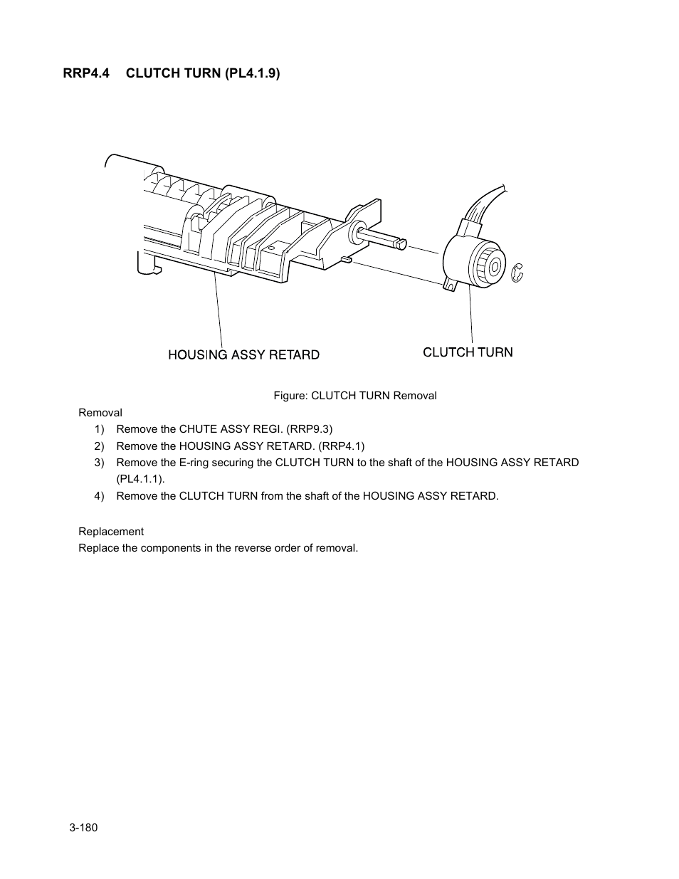 Rrp4.4 clutch turn (pl4.1.9), Rrp4.4 clutch turn (pl4.1.9) -182 | Minolta Magicolor 3100 Series User Manual | Page 182 / 424