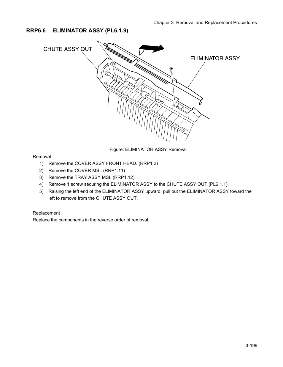 Rrp6.6 eliminator assy (pl6.1.9), Rrp6.6 eliminator assy (pl6.1.9) -201 | Minolta Magicolor 3100 Series User Manual | Page 201 / 424