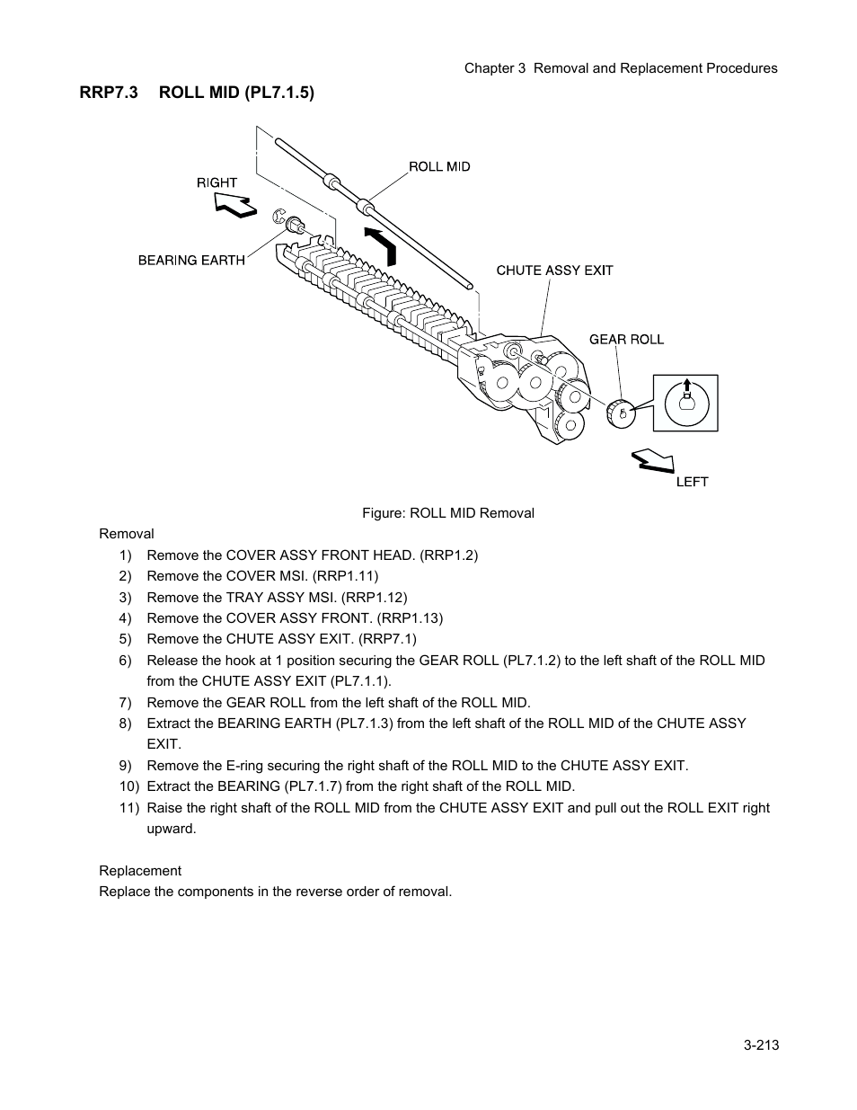 Rrp7.3 roll mid (pl7.1.5), Rrp7.3 roll mid (pl7.1.5) -215 | Minolta Magicolor 3100 Series User Manual | Page 215 / 424