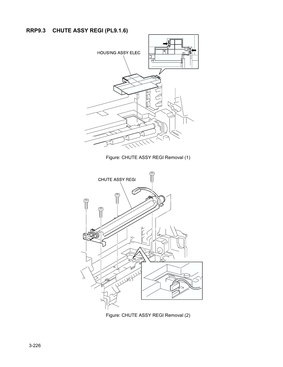 Rrp9.3 chute assy regi (pl9.1.6), Rrp9.3 chute assy regi (pl9.1.6) -228 | Minolta Magicolor 3100 Series User Manual | Page 228 / 424