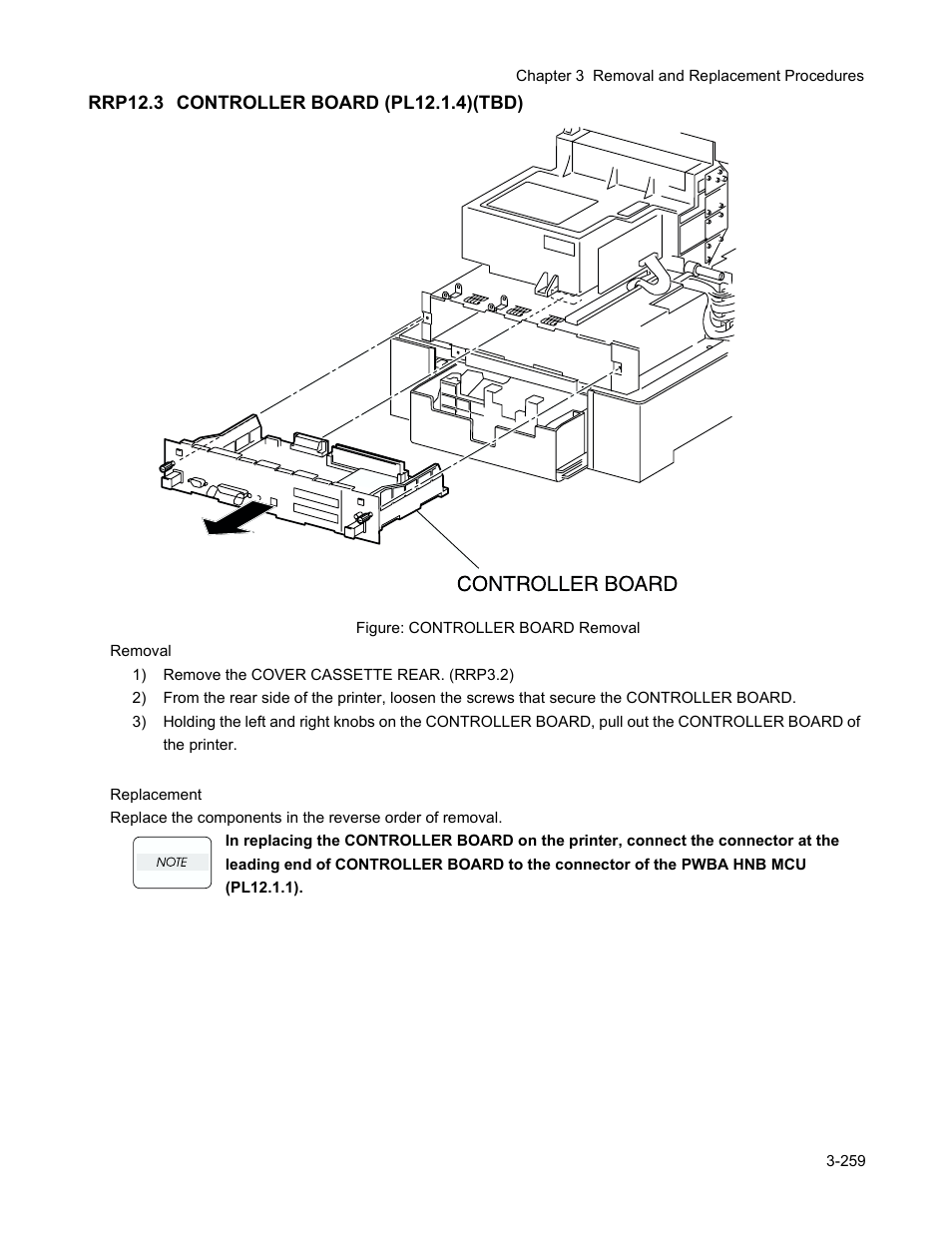 Rrp12.3 controller board (pl12.1.4)(tbd), Rrp12.3 controller board (pl12.1.4)(tbd) -261 | Minolta Magicolor 3100 Series User Manual | Page 261 / 424