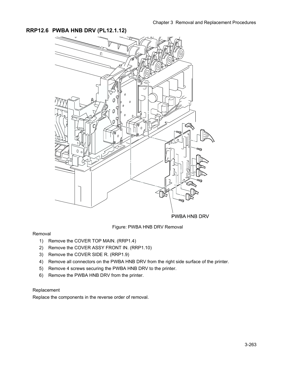 Rrp12.6 pwba hnb drv (pl12.1.12), Rrp12.6 pwba hnb drv (pl12.1.12) -265 | Minolta Magicolor 3100 Series User Manual | Page 265 / 424