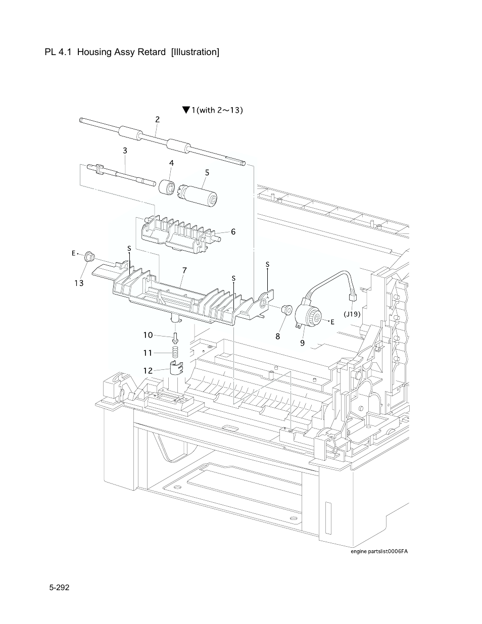 Pl 4.1 housing assy retard [illustration | Minolta Magicolor 3100 Series User Manual | Page 292 / 424