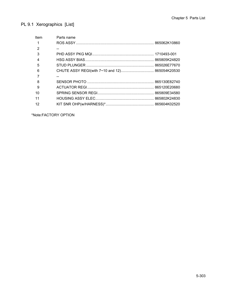 Pl 9.1 xerographics [list | Minolta Magicolor 3100 Series User Manual | Page 303 / 424