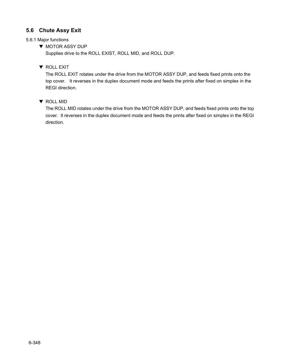6 chute assy exit, 6 chute assy exit -348 | Minolta Magicolor 3100 Series User Manual | Page 348 / 424