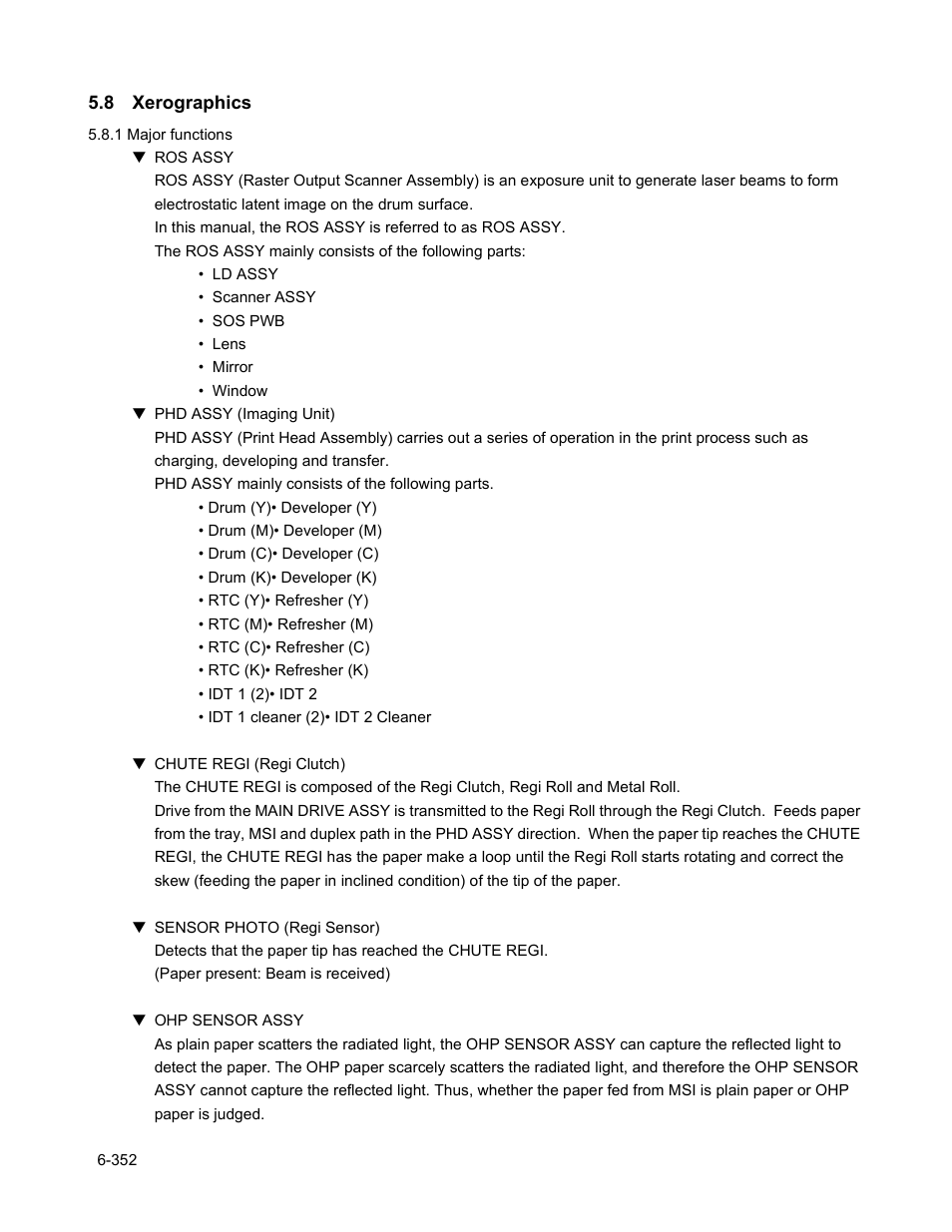 8 xerographics, 8 xerographics -352 | Minolta Magicolor 3100 Series User Manual | Page 352 / 424