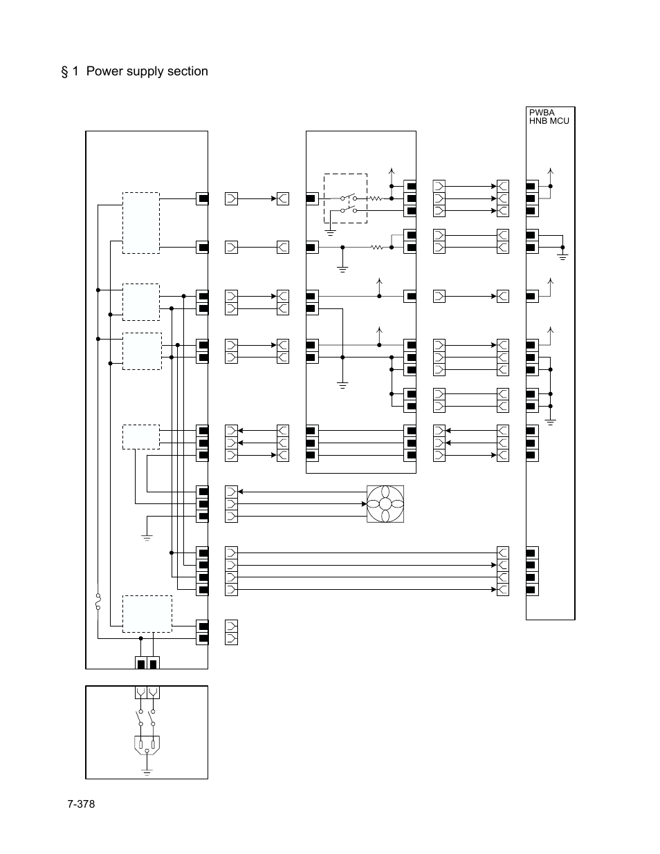 1 power supply section | Minolta Magicolor 3100 Series User Manual | Page 378 / 424