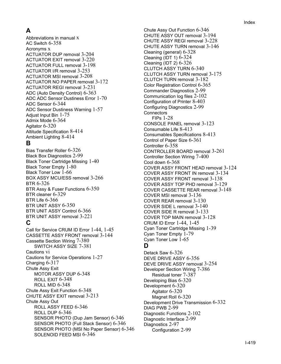 Minolta Magicolor 3100 Series User Manual | Page 419 / 424