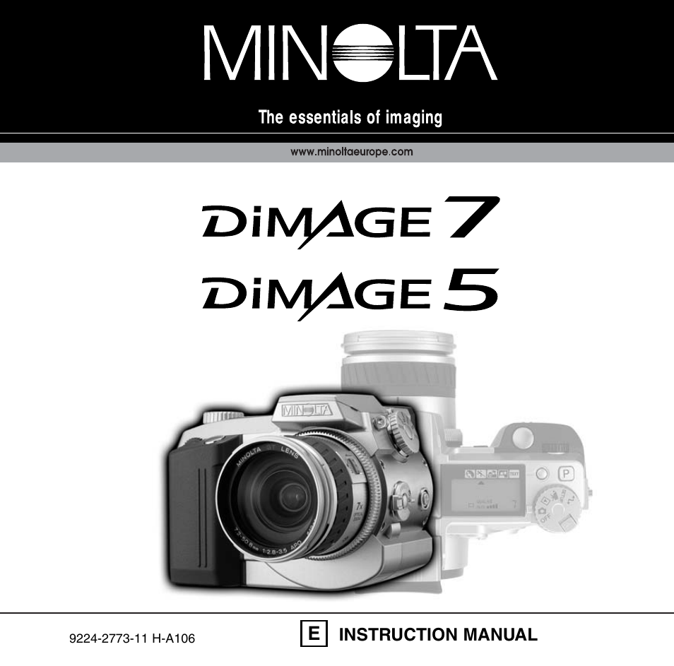 Minolta Dimage 5 User Manual | 150 pages