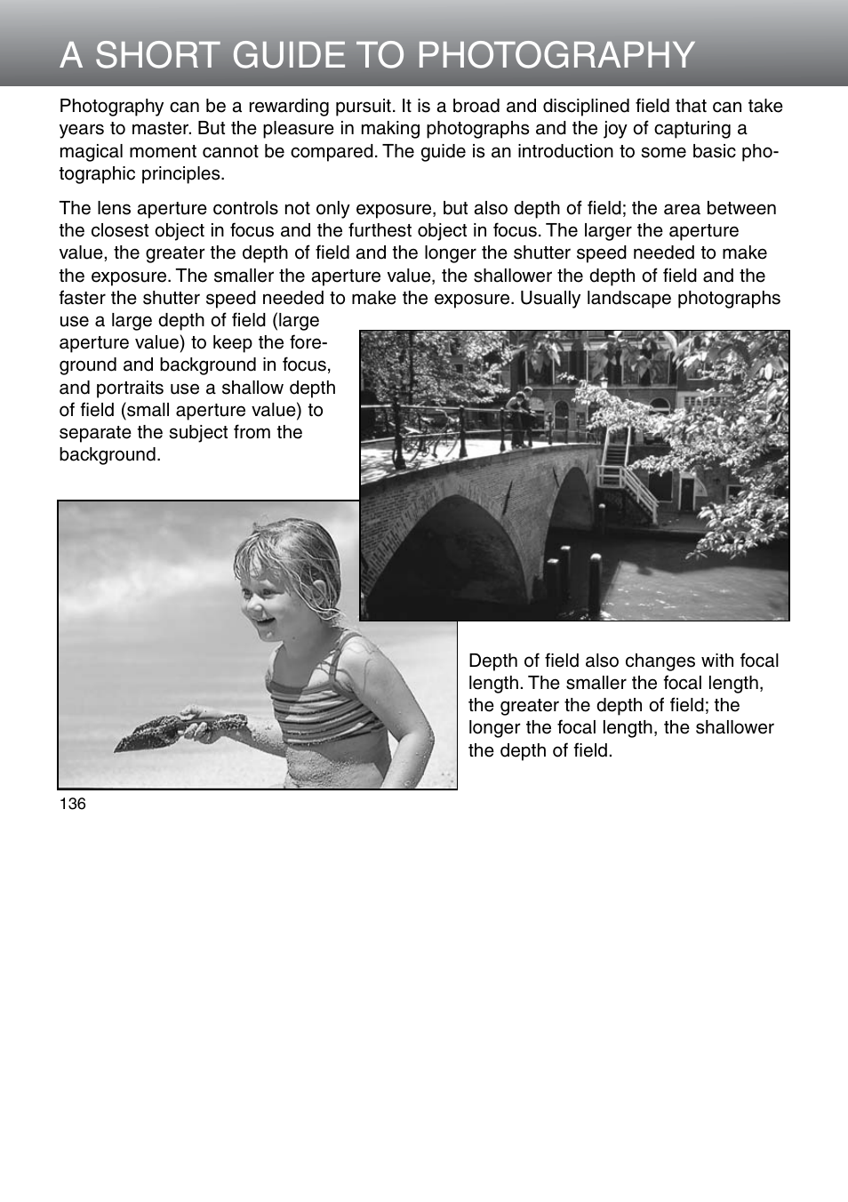 A short guide to photography | Minolta Dimage 5 User Manual | Page 136 / 150