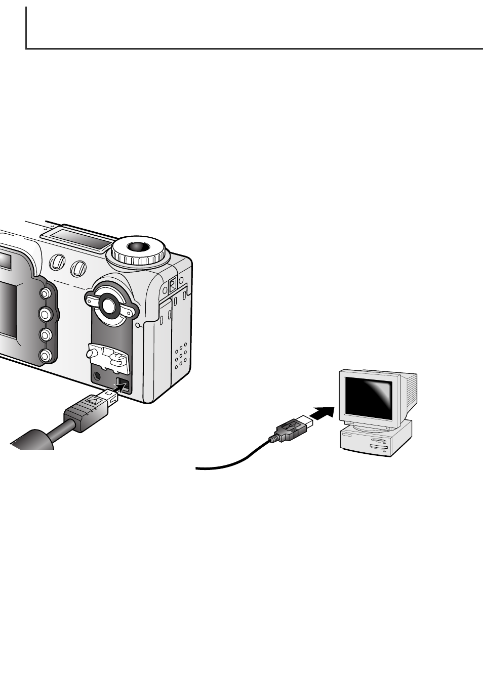 Connecting the camera to a computer | Minolta Dimage F100 User Manual | Page 106 / 128