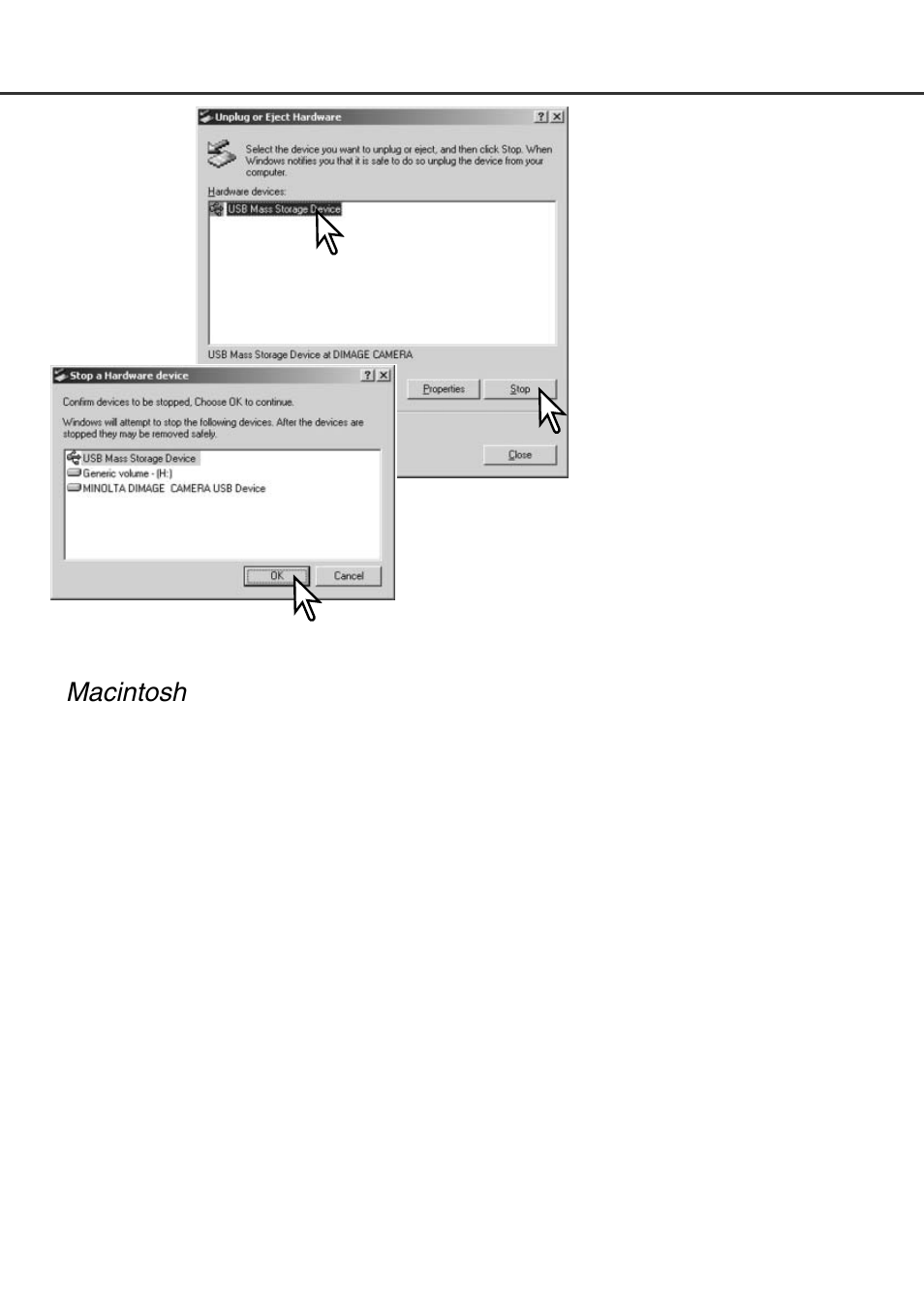 Macintosh | Minolta Dimage F100 User Manual | Page 115 / 128