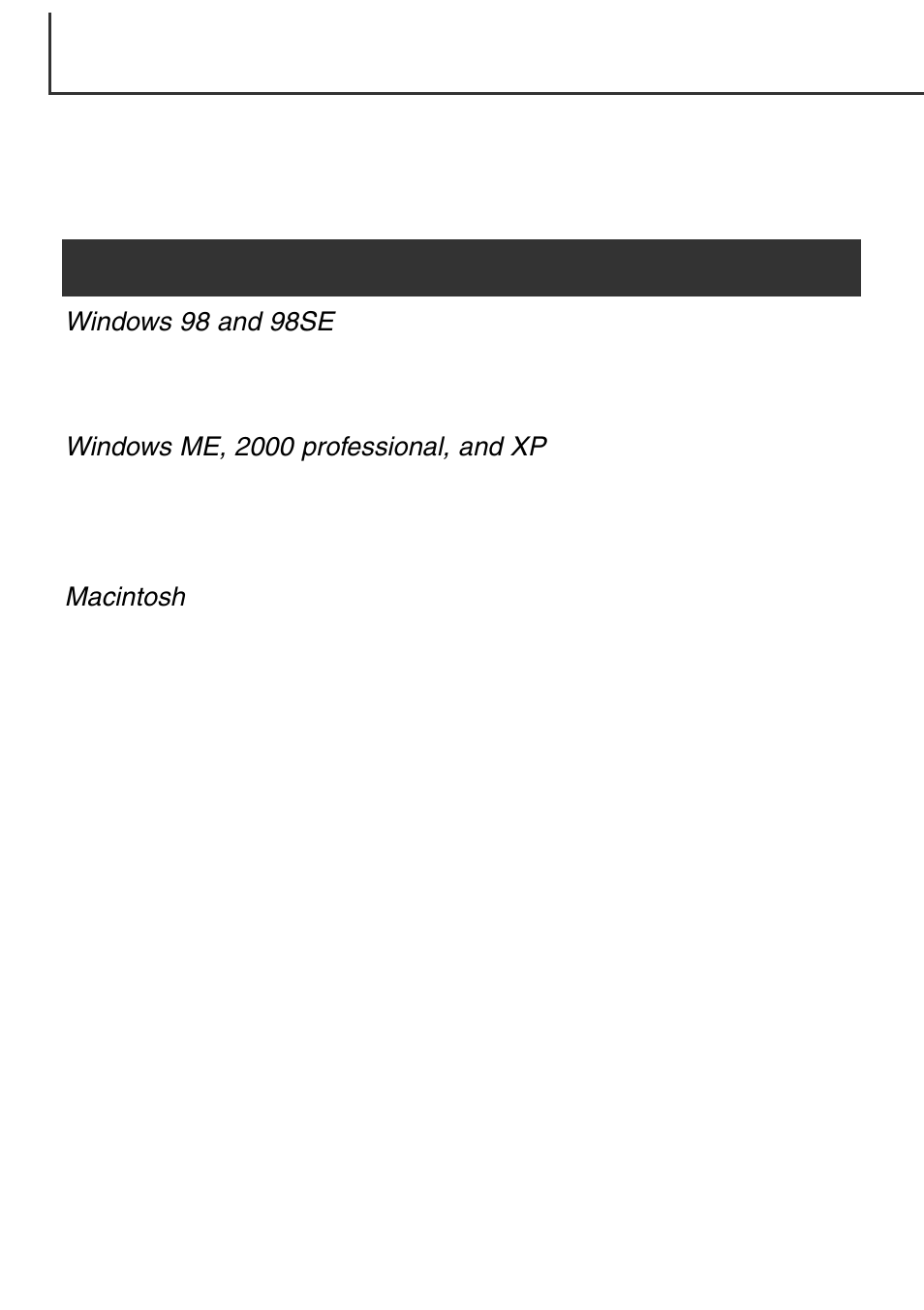 Changing the memory card (data-transfer mode), Windows 98 and 98se, Windows me, 2000 professional, and xp macintosh | Minolta Dimage F100 User Manual | Page 116 / 128