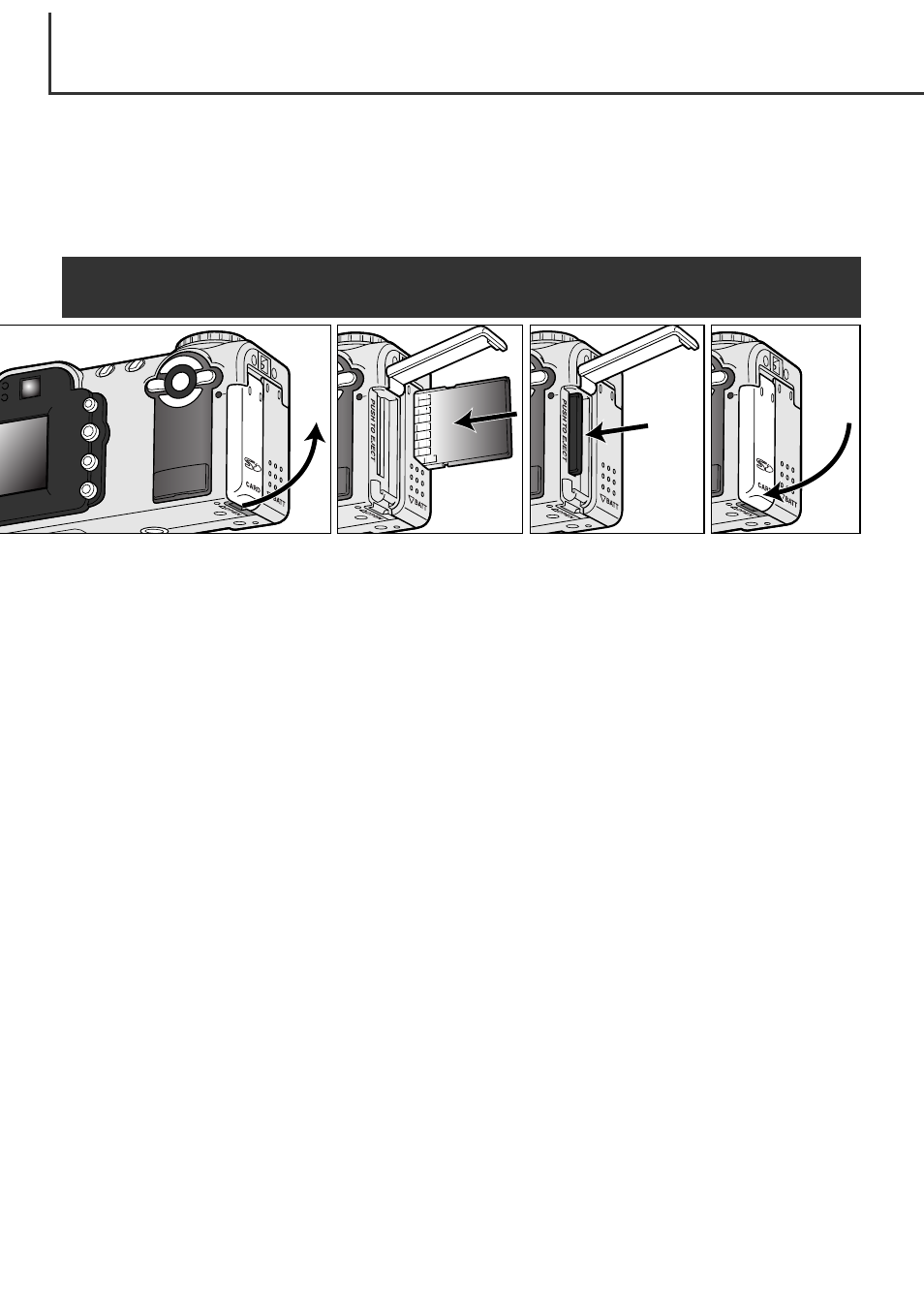 Changing the memory card | Minolta Dimage F100 User Manual | Page 18 / 128