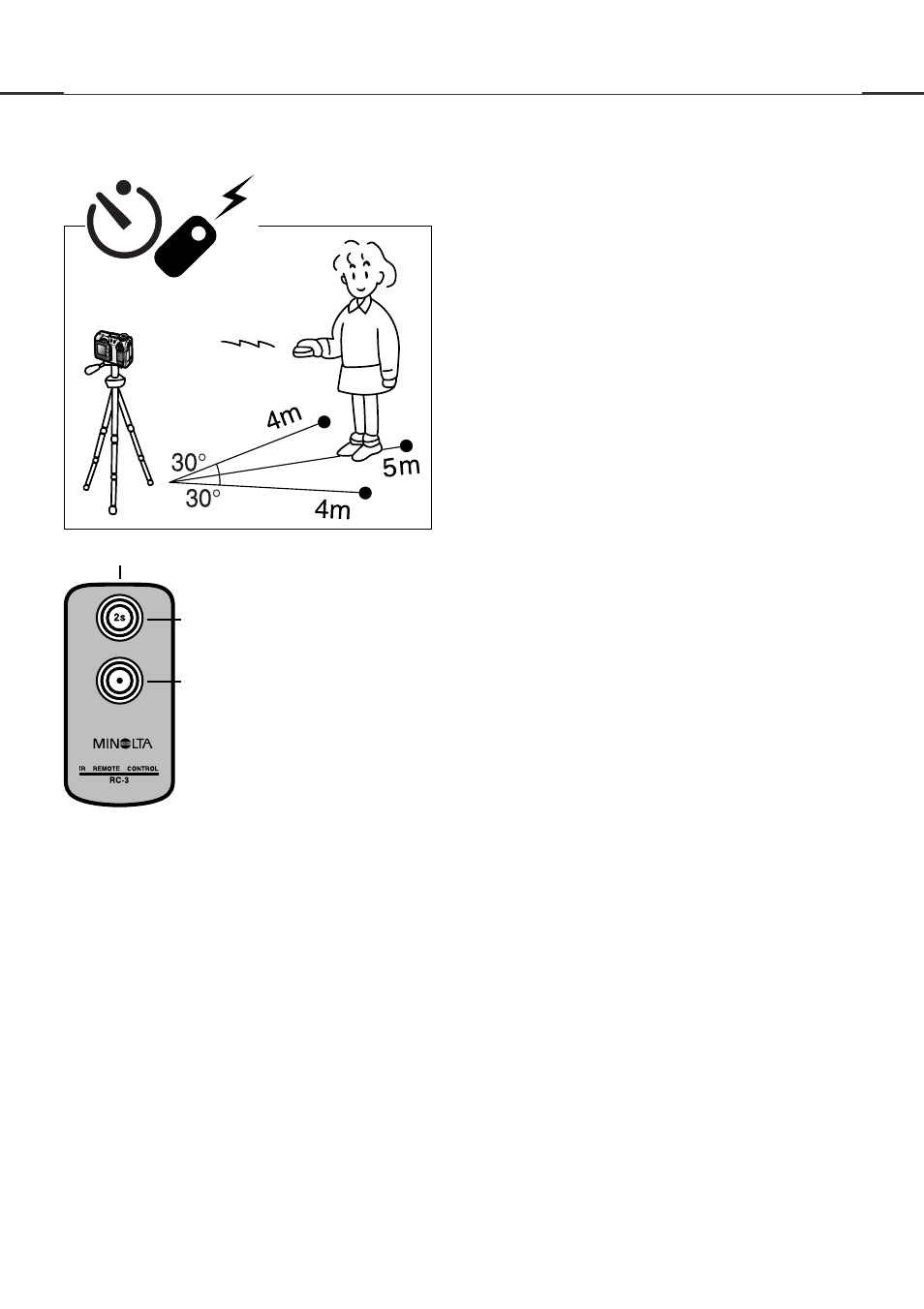 Remote control (sold separately) | Minolta Dimage F100 User Manual | Page 43 / 128