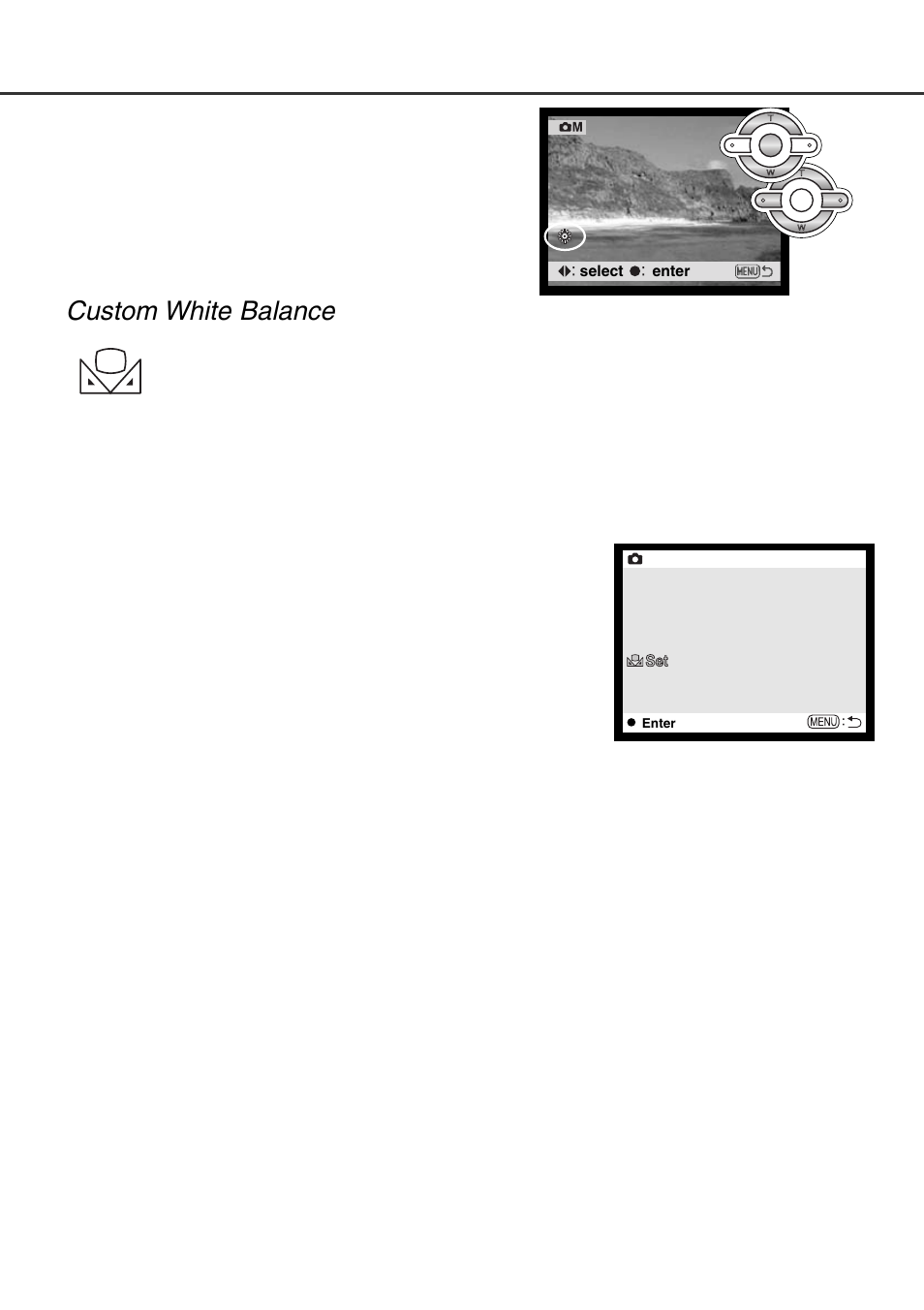 Custom white balance | Minolta Dimage F100 User Manual | Page 63 / 128