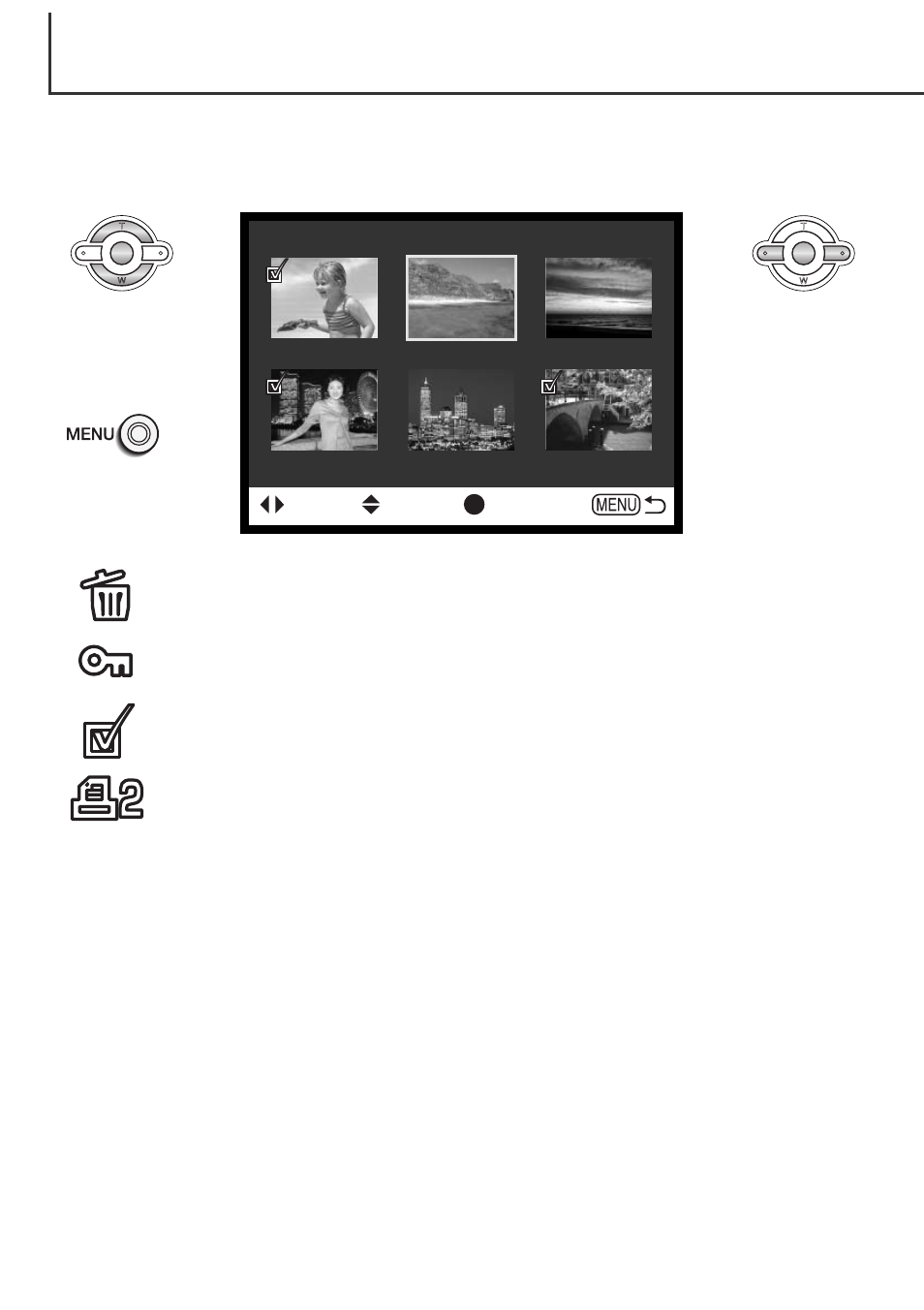 Frame-selection screen | Minolta Dimage F100 User Manual | Page 84 / 128
