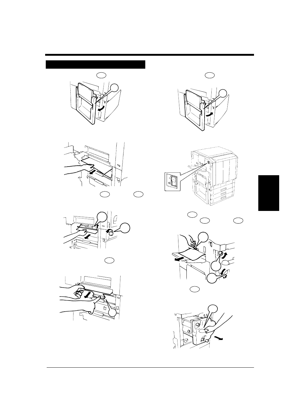 Misfeed in the unit | Minolta CF911PE User Manual | Page 35 / 57