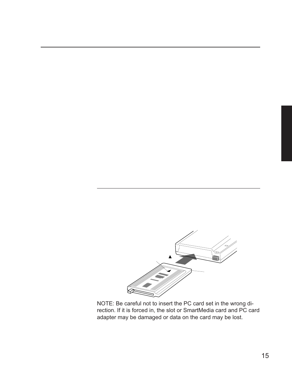 Basic operations, 1 inserting the pc card set | Minolta CD-10 User Manual | Page 17 / 30