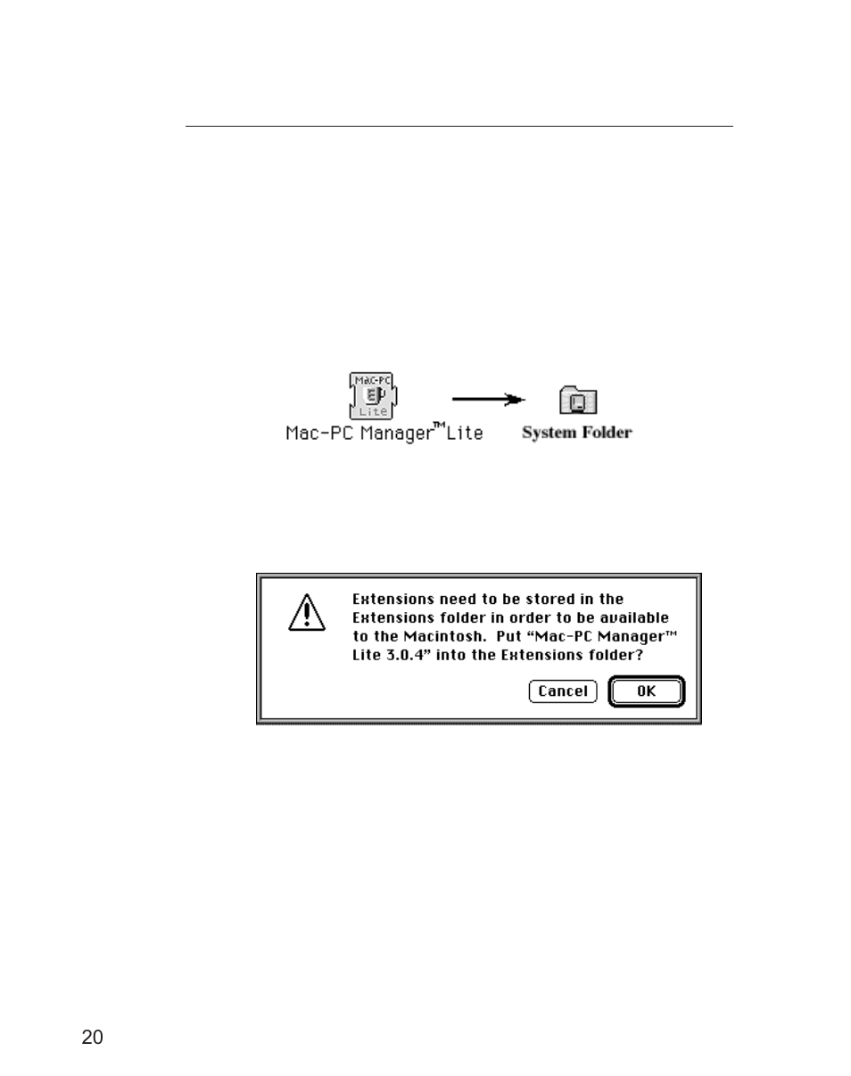 2 installation procedure for mac-pc manager lite | Minolta CD-10 User Manual | Page 22 / 30