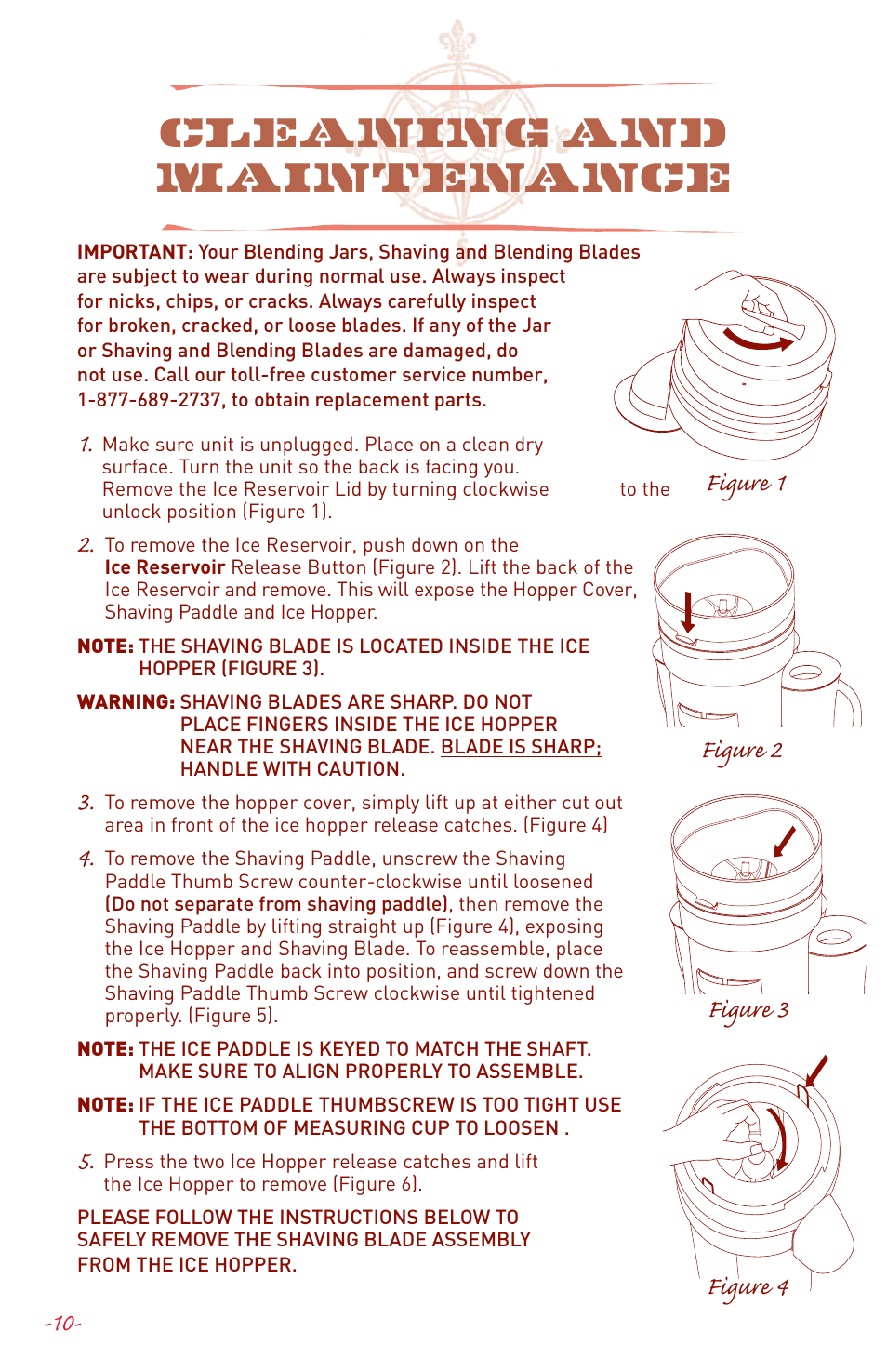 Cleaning and maintenance | Margaritaville DM3000 User Manual | Page 12 / 16