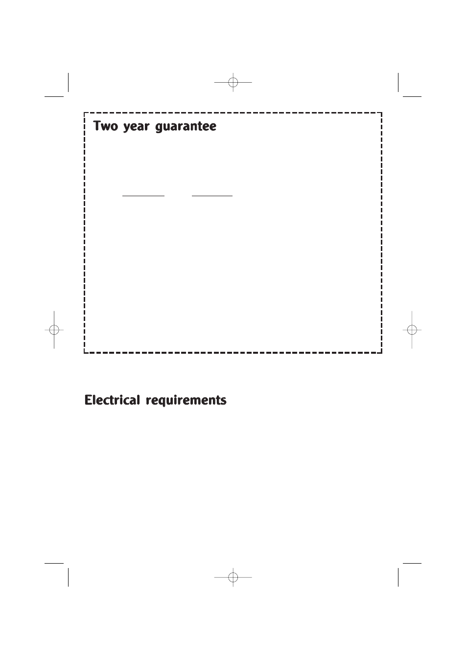 Ttw wo o y ye ea arr g gu ua arra an ntte ee e | Morphy Richards Coffeemaker User Manual | Page 5 / 6