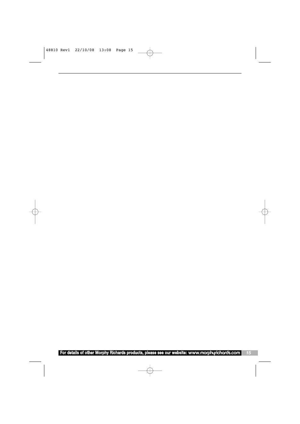 Morphy Richards Intellichef User Manual | Page 15 / 16