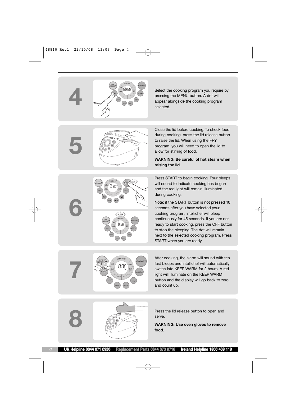 Morphy Richards Intellichef User Manual | Page 4 / 16