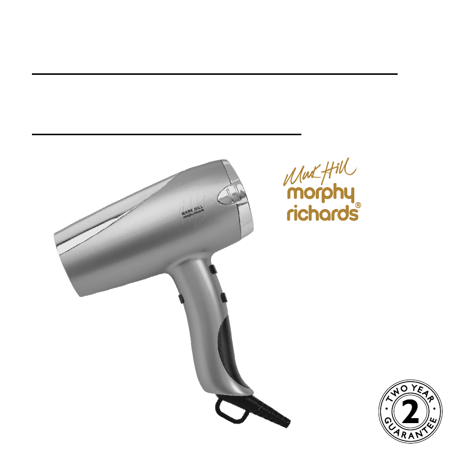 Morphy Richards 20009 User Manual | 6 pages