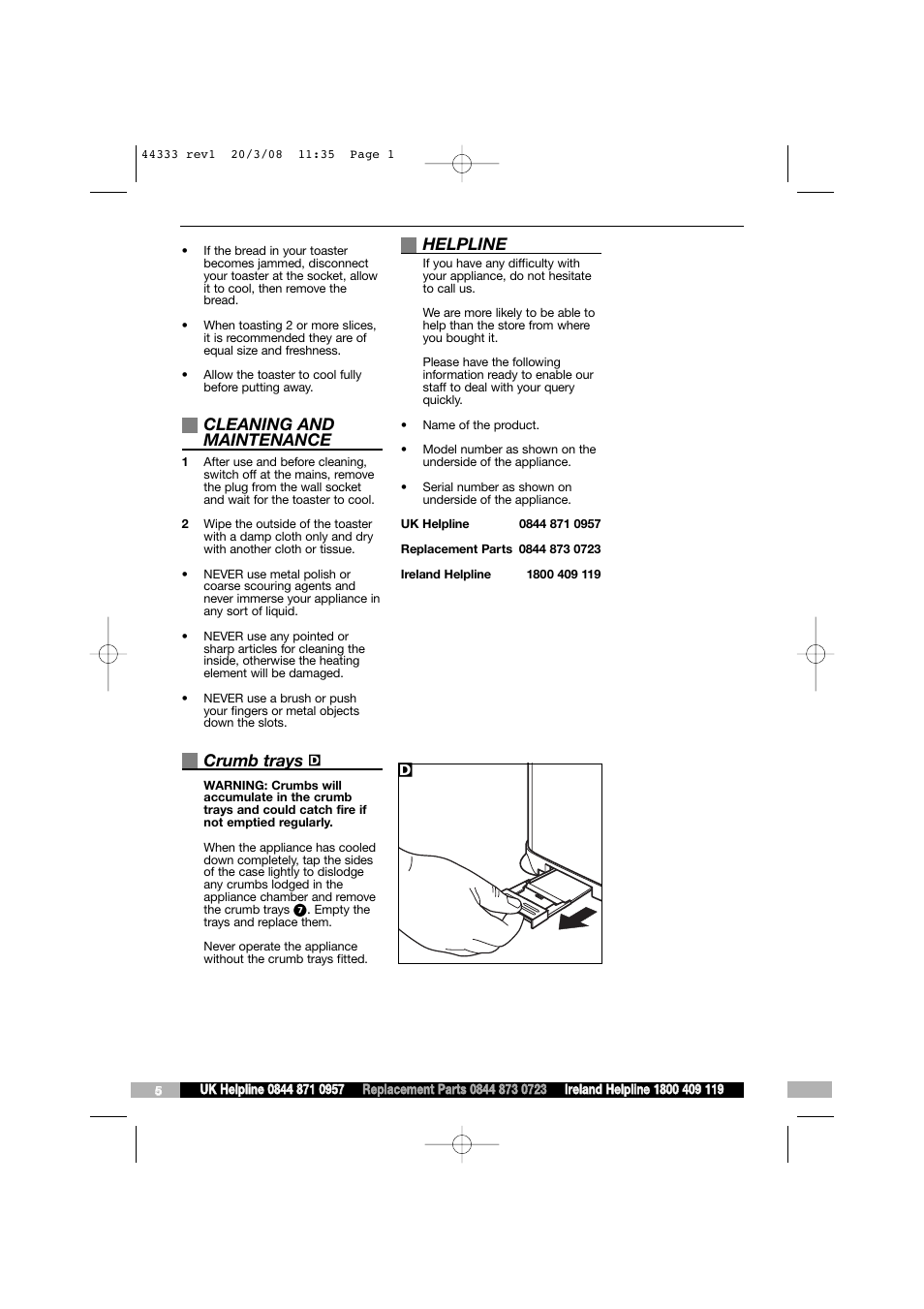 Morphy Richards 44333 User Manual | 6 pages