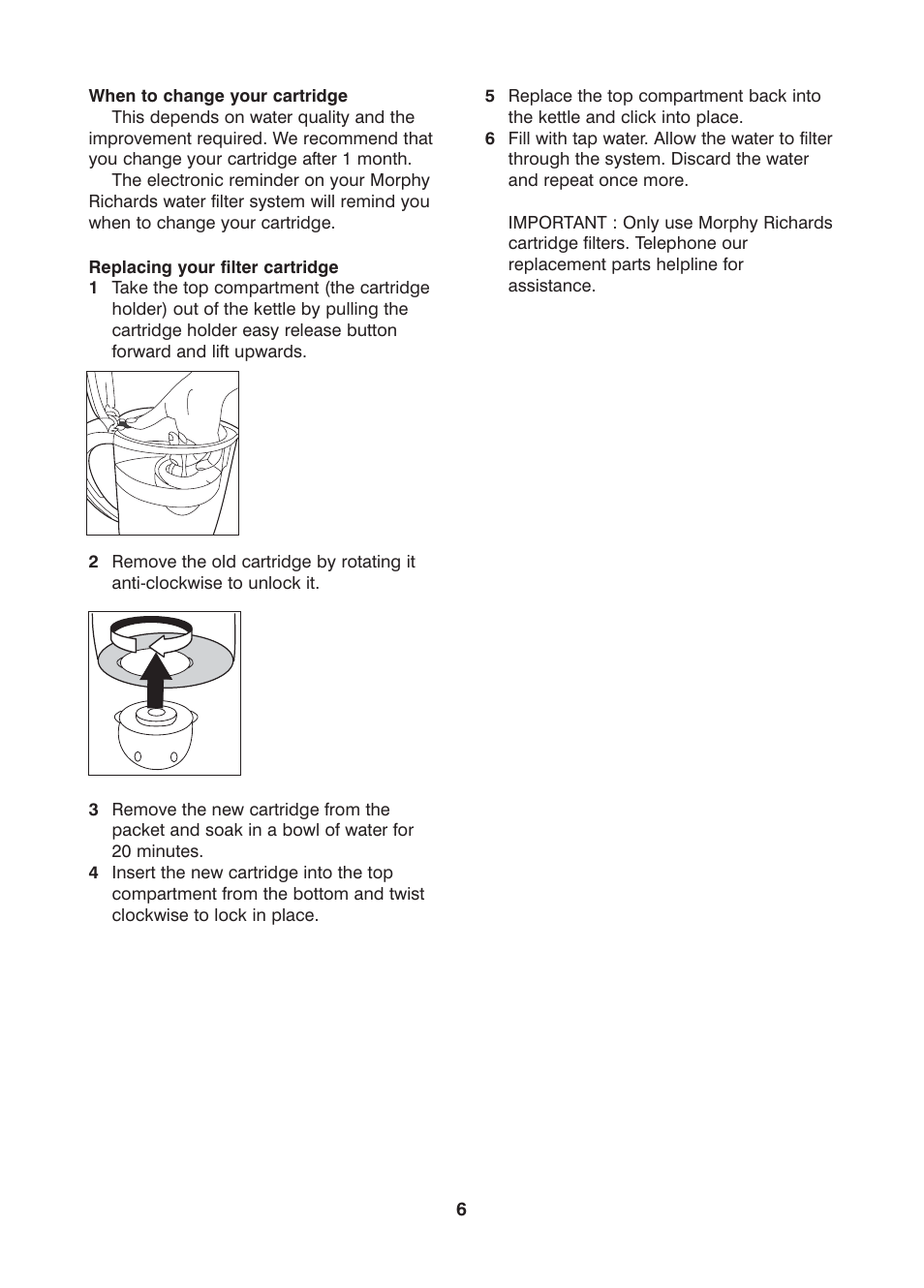 Morphy Richards Kettle User Manual | Page 6 / 8